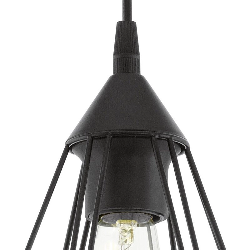 Pendant lamp Tarbes 17cm black Eglo 9002759941871