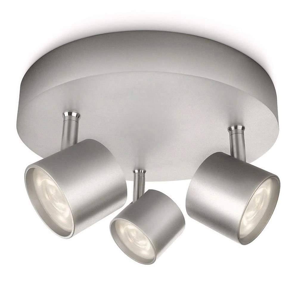 LED ceiling spot My Living Star 3-light metal gray Philips 8718291444893