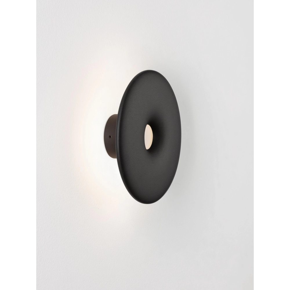 Unique wall lamp Splash Round Black