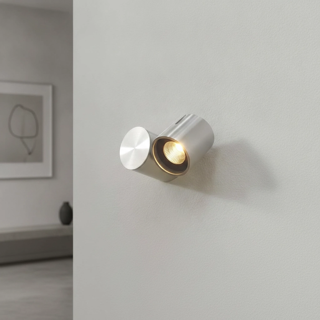 LED wall spot Mayen metallic gray