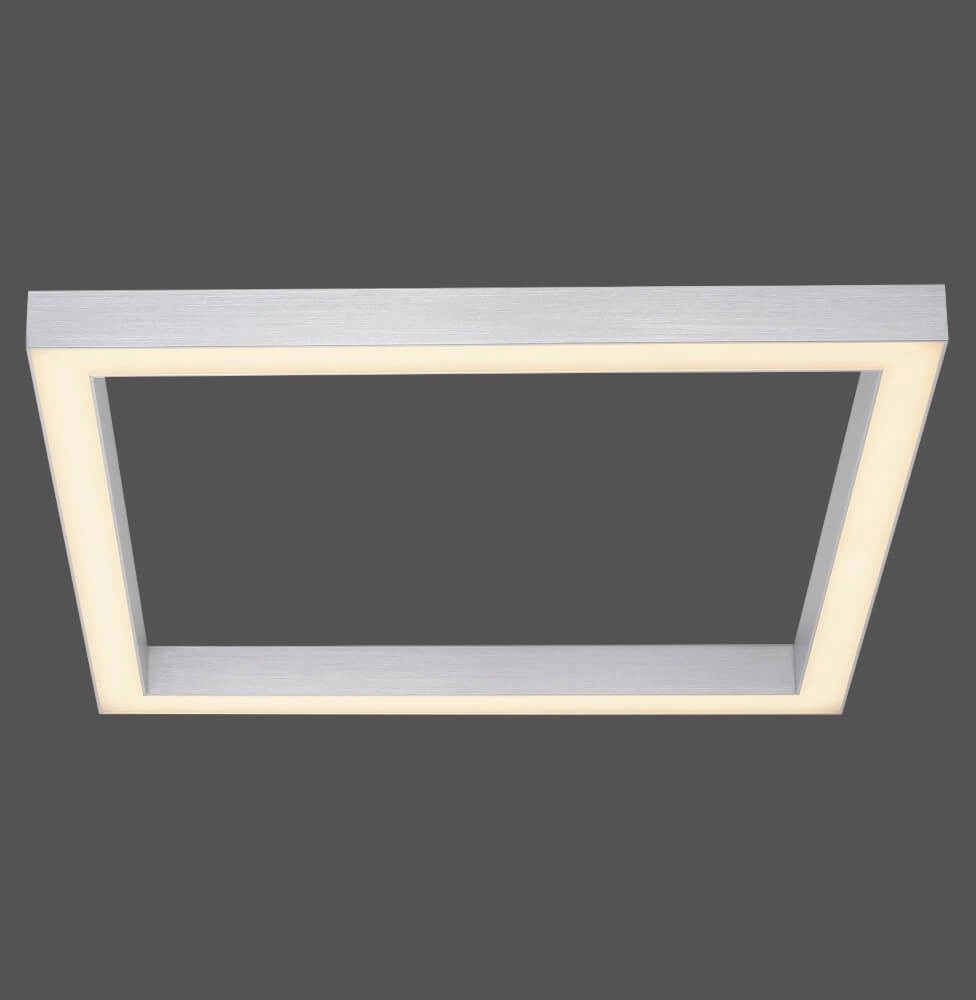 Square ceiling lamp Pure Lines Square aluminum Paul Neuhaus 4012248357910