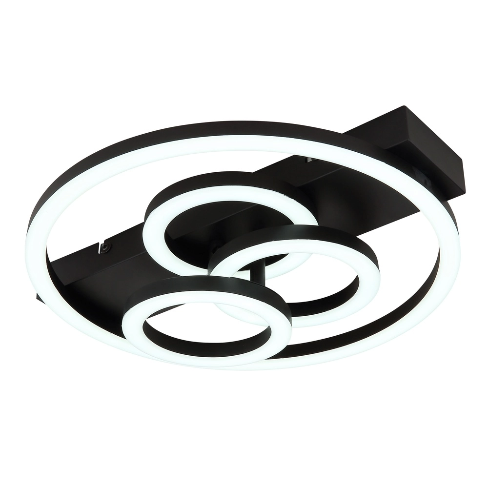 Black ceiling lamp Darryl I Design Globo 9007371487295