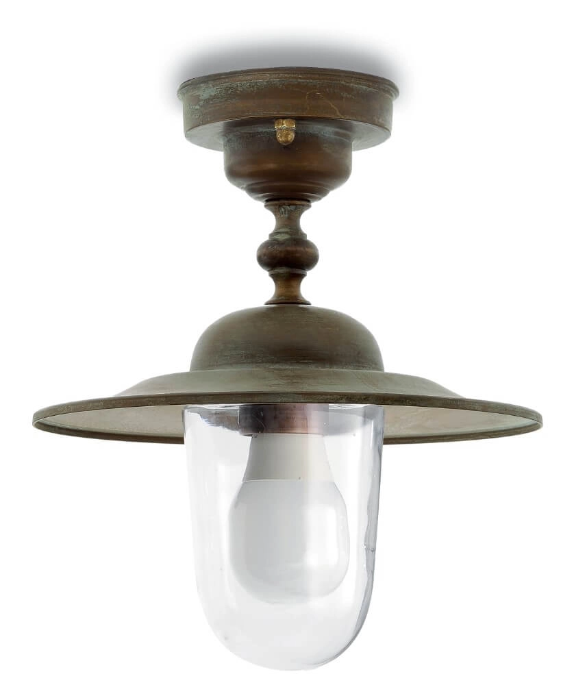 Country Pendant Lamp Casale S - aged brass