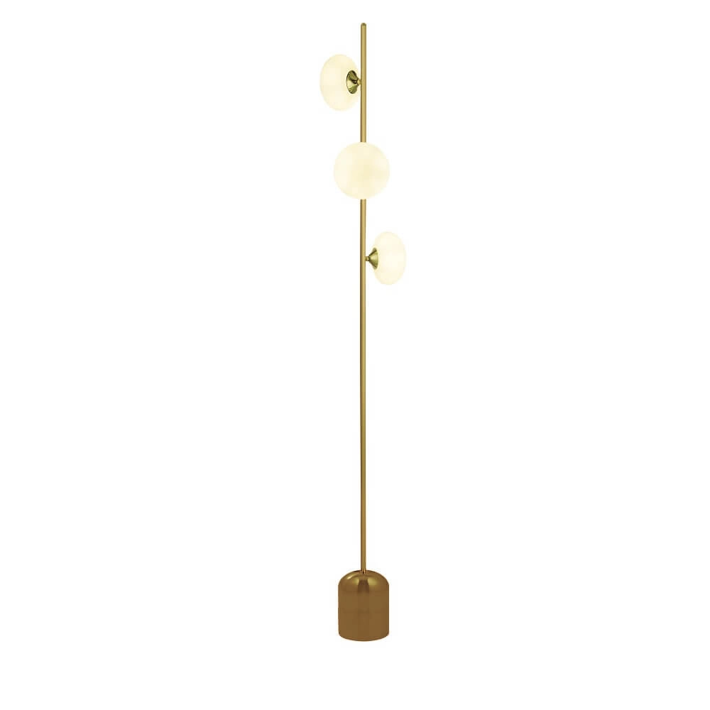 Golden floor lamp Pebble