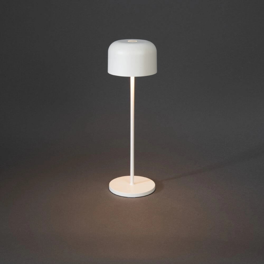 White table lamp Lille Rechargeable KonstSmide 7318307834253