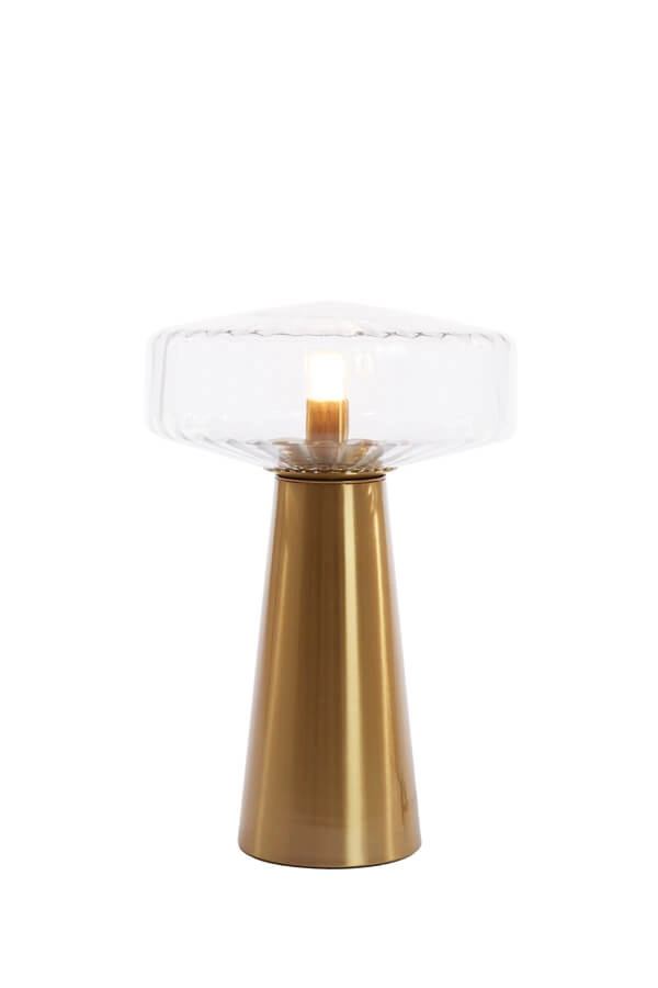 Table lamp Pleat gold Ø 30cm