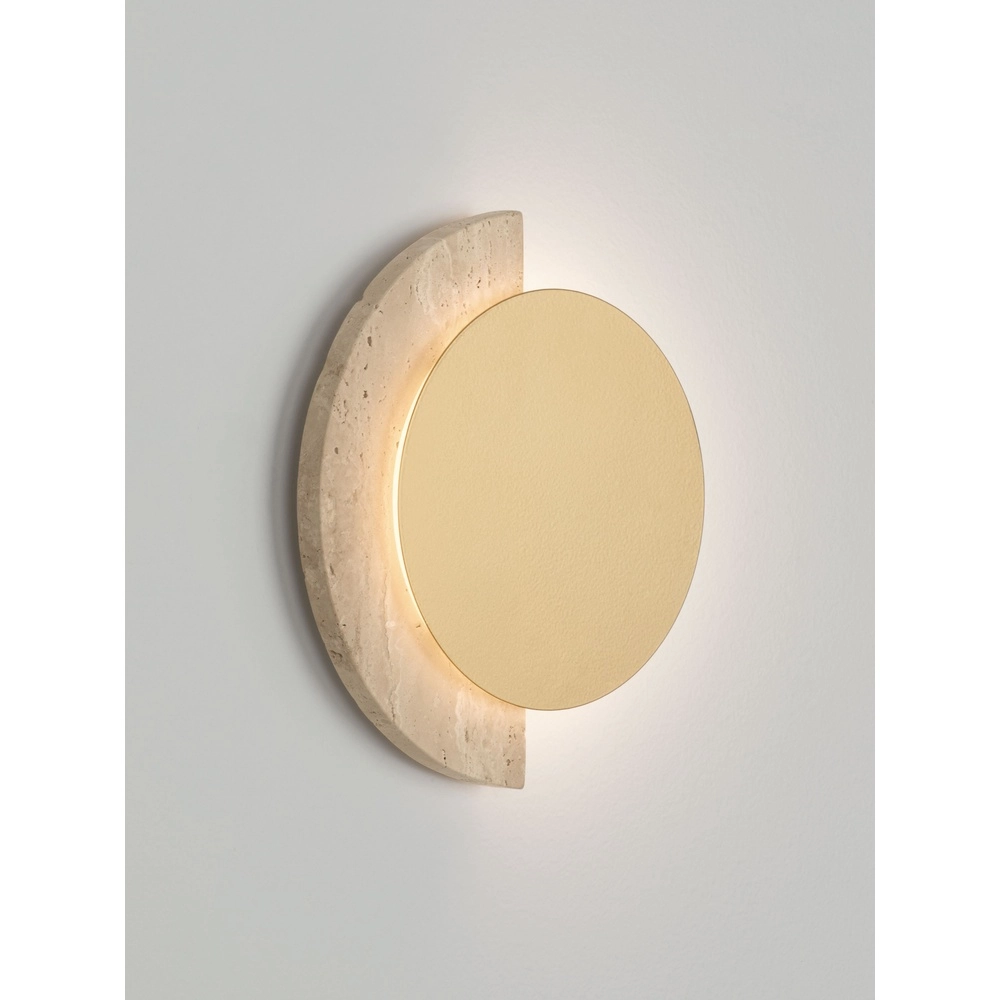 Design wall lamp Molli travertine Ø 17cm Lyora 5212063501300