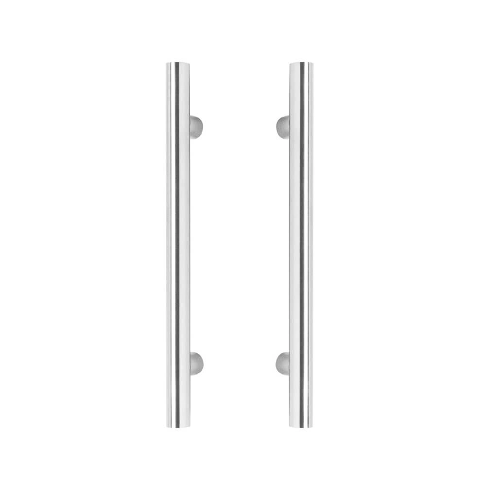 Door handles T-shape Gripon 30cm per pair of stainless steel