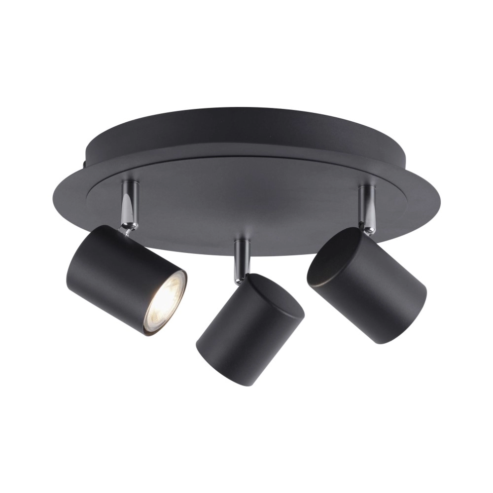 Black surface mounted spot Tarik with led Just Light 4043689973919