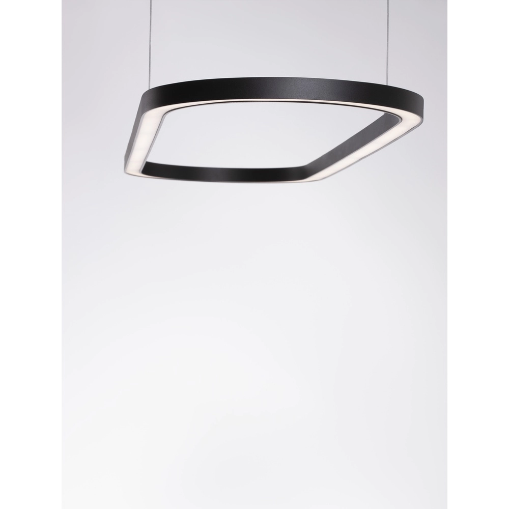 Oval pendant lamp Cuppe black