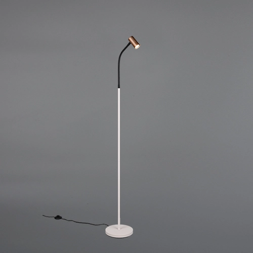 Design floor lamp Taryn mocha brown