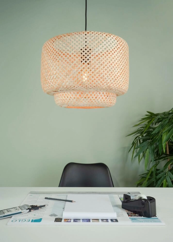 Pendant lamp Hettonle with rattan hood Eglo 9002759438685