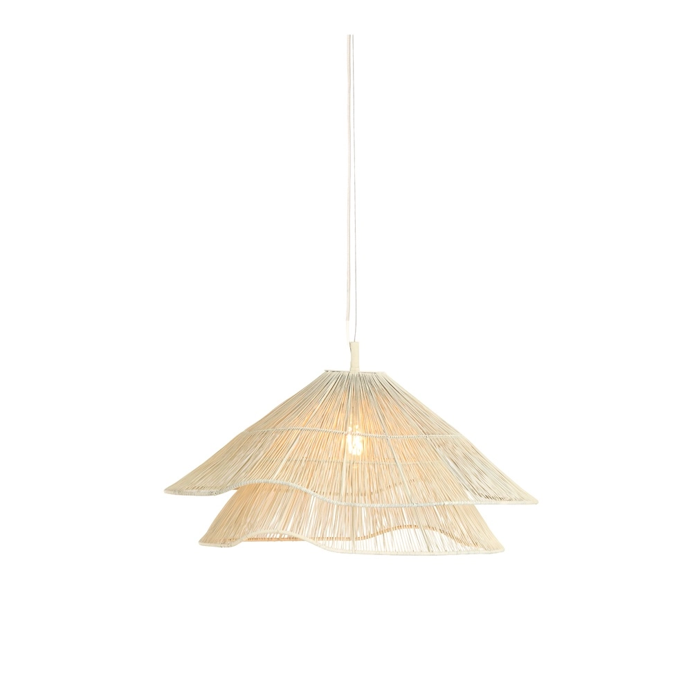 Japandi pendant lamp Alameda white Ø 56cm Light & Living 8717807778781