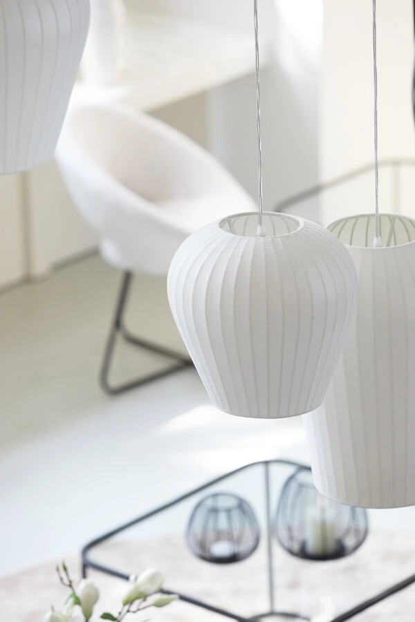 Pendant lamp Xela white Ø 30cm