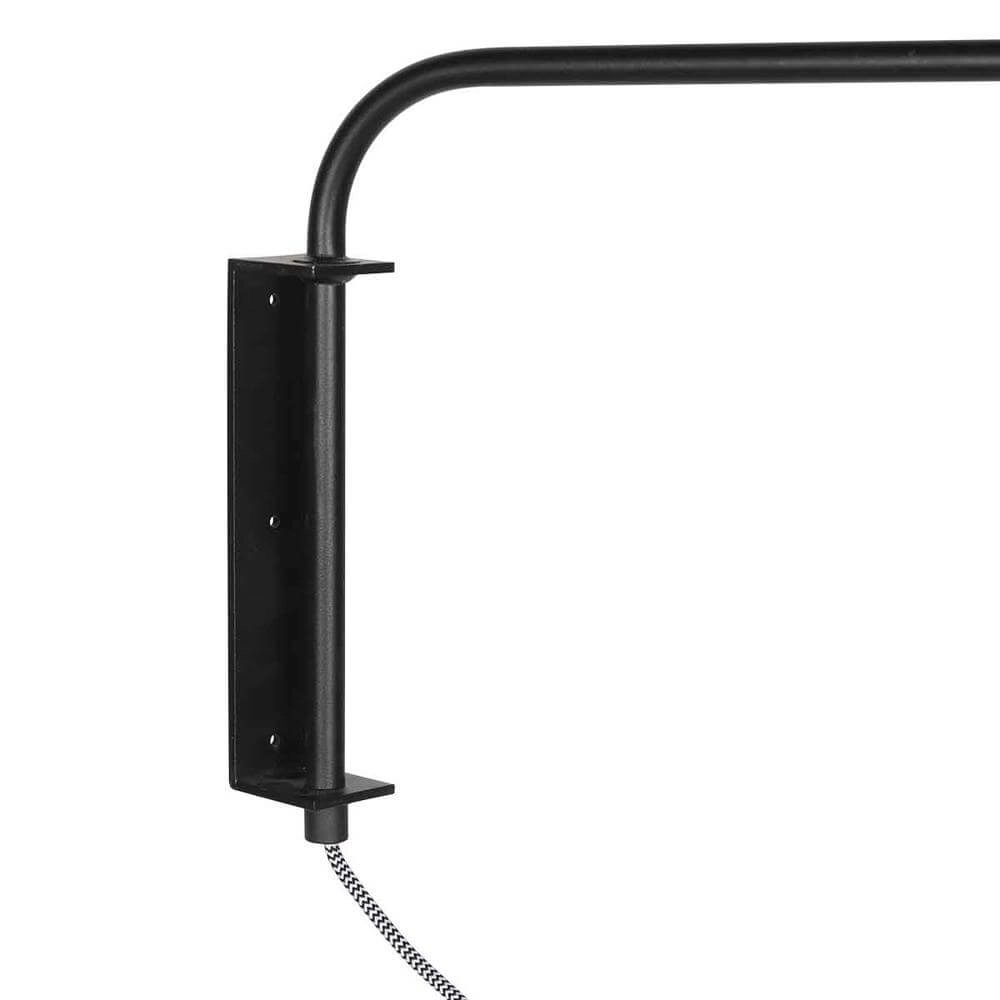 Wall lamp Bloeba black with silver grey shade Steinhauer 8712746177107