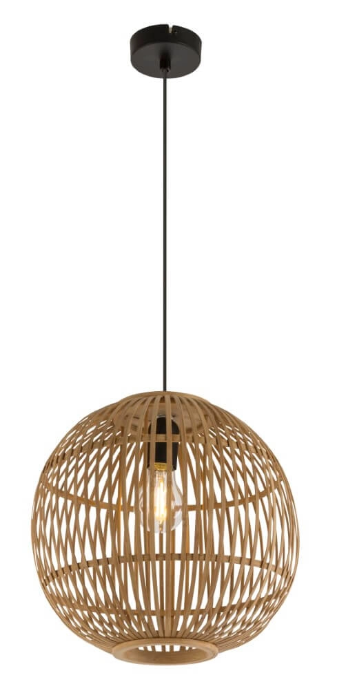 Rattan ball lamp Hildegard Ø 30cm Globo 9007371409549