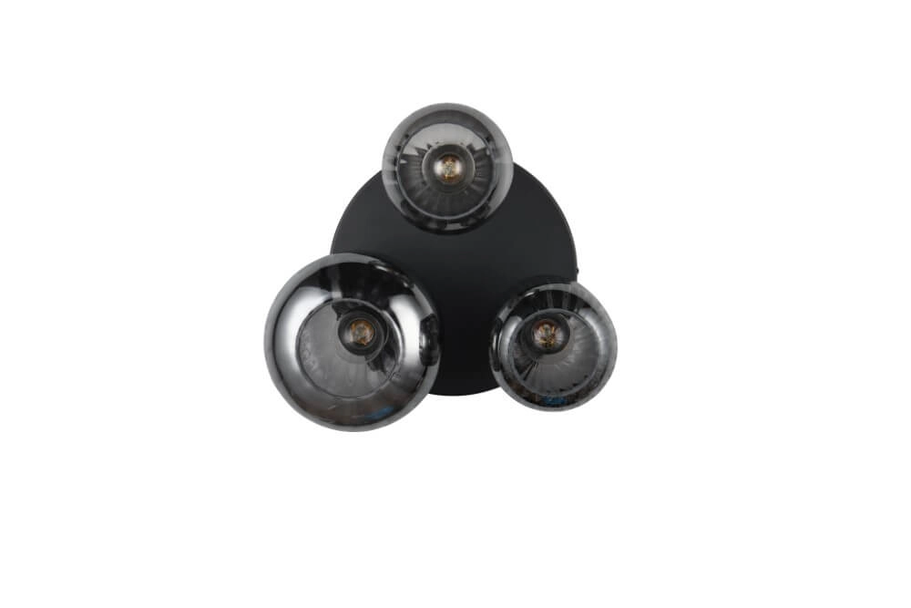 Trendy ceiling lamp Diva with smoke glass Trio 4017807614602