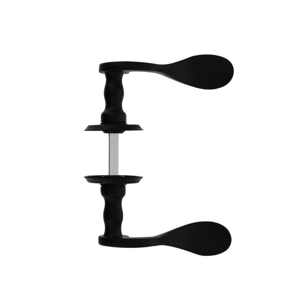 Classic door handle Lepel Screw hole black Intersteel 8714186486016