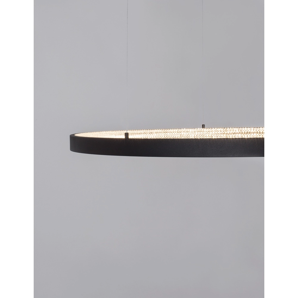 Pendant lamp Preston black Ø 110cm Lyora 5212017429193