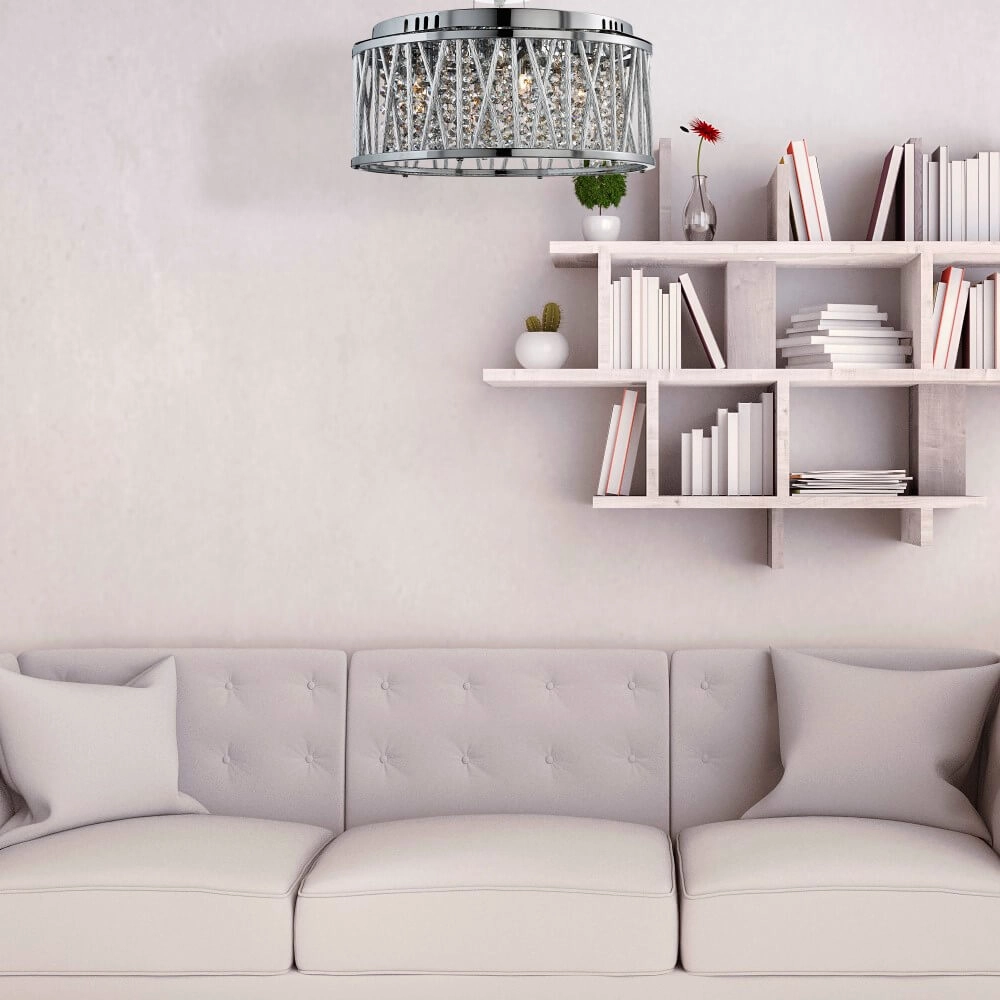 Designer pendant lamp Elise Ø 40cm Searchlight 5053423039329