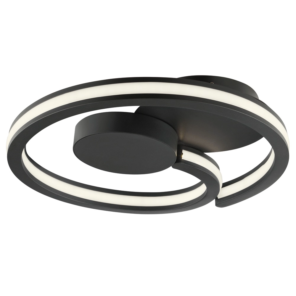 Black ceiling lamp Revola design Ø 40cm