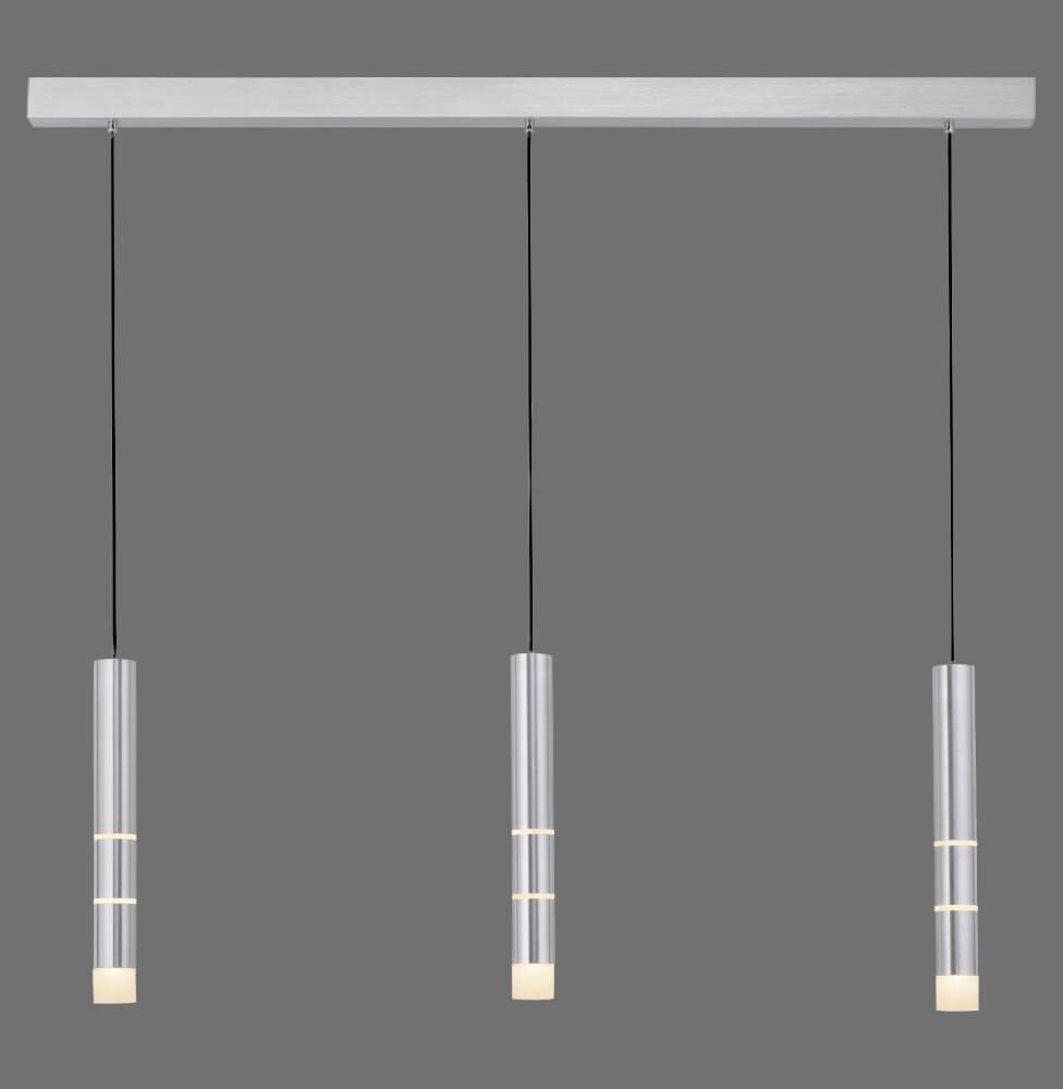 Aluminum hanging lamp Pure Vega 3-light Paul Neuhaus 4012248357590