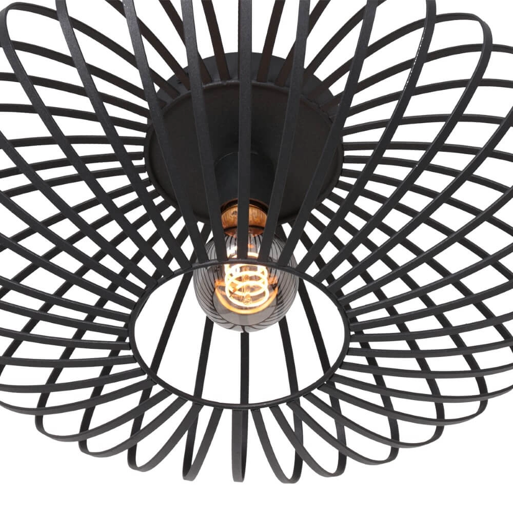 Wire ceiling lamp Dunbar Ø 40cm Steinhauer 8712746146721