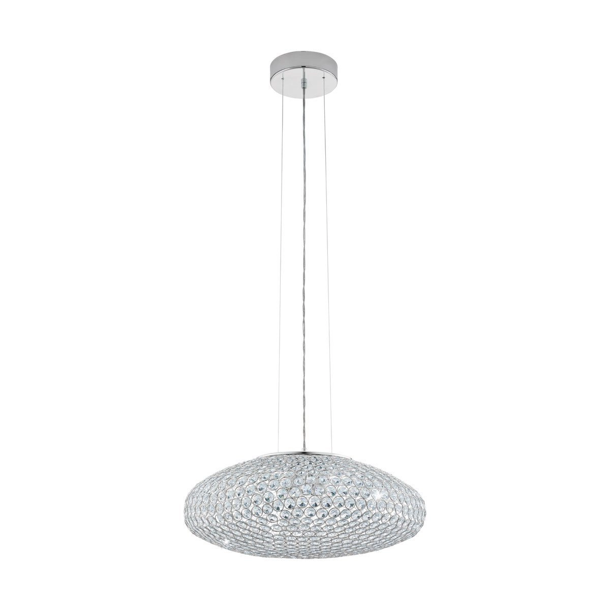 Pendant lamp Clemente 54cm metallic gray Eglo 9002759952877