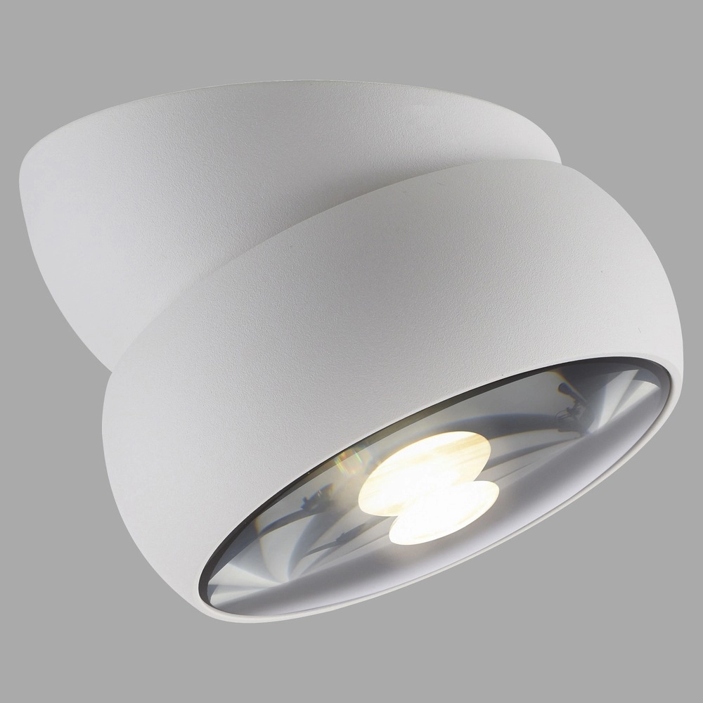 White surface-mounted spotlight Pure Move Ø 11cm - Led