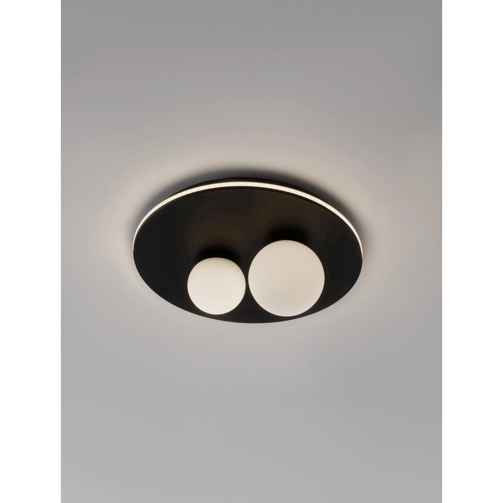 Design ceiling lamp Velna black Ø 40cm