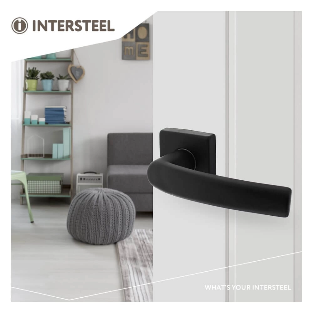 Door handle Denham Aluminum Black Square Intersteel 8714186505298
