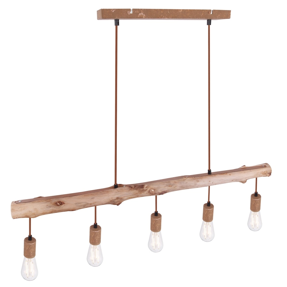 Dining room pendant lamp Jakob rust brown Globo 9007371389636