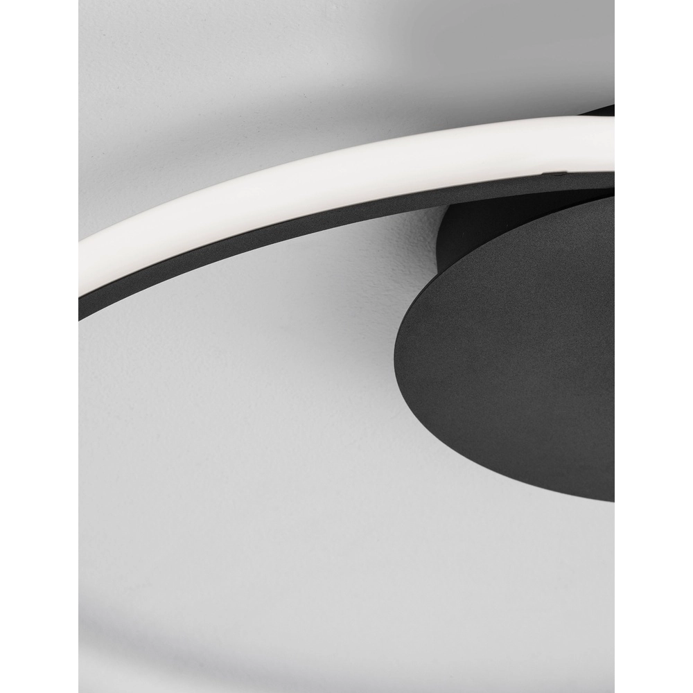 Round ceiling lamp Fuline black Ø 50cm Lyora 5212017419682