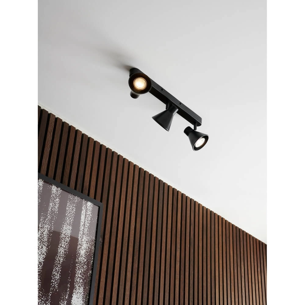 Ceiling lamp Eik 3-light black Nordlux 5704924011498