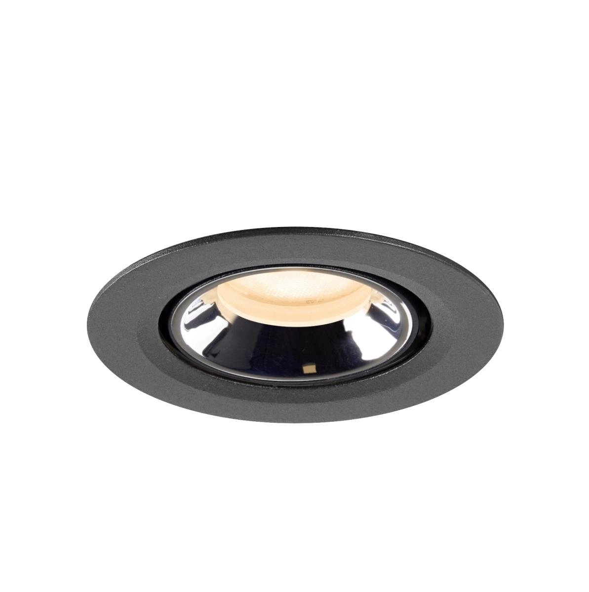 Recessed spotlight Numinos Gimble XS black/chrome 2700K - 55deg SLV 4024163307208