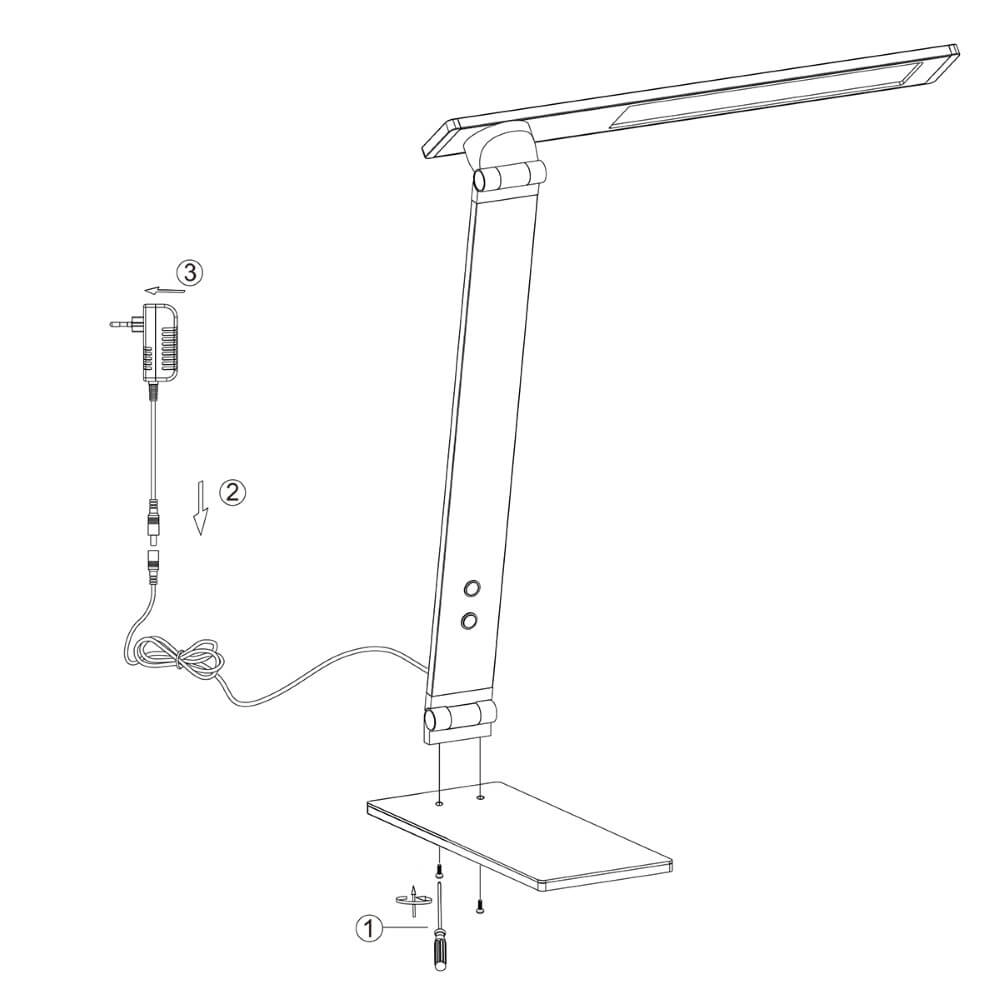 Desk lamp Serenade LED gray Steinhauer 8712746132649