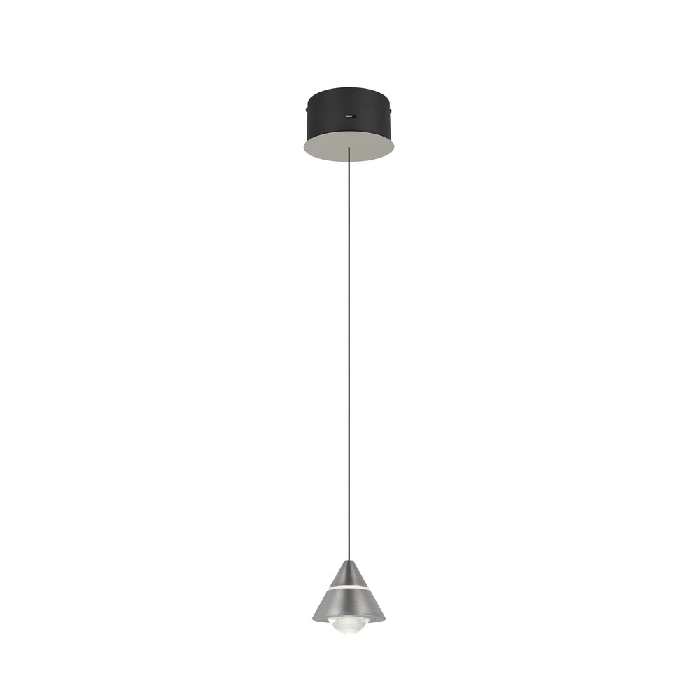 Design pendant lamp Romeo Single nickel Trio 4017807667745