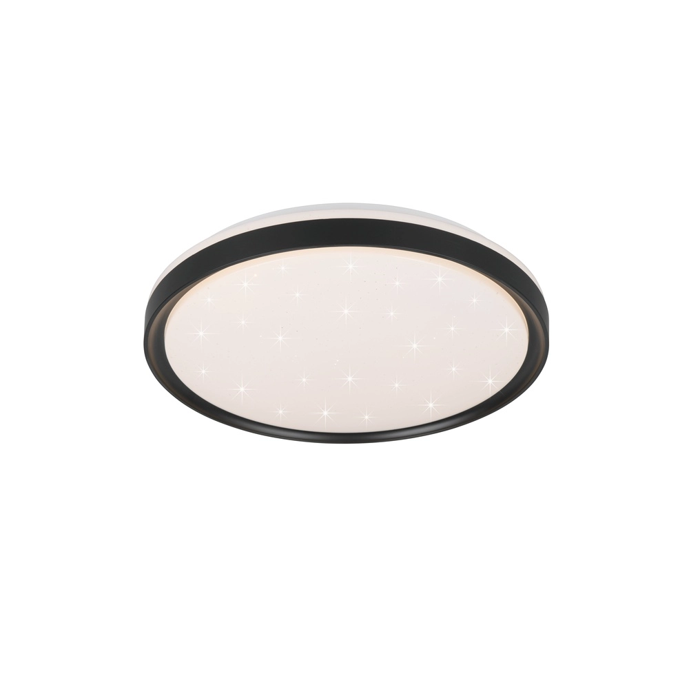 Ceiling light Solit Black with star effect Trio 4017807659559