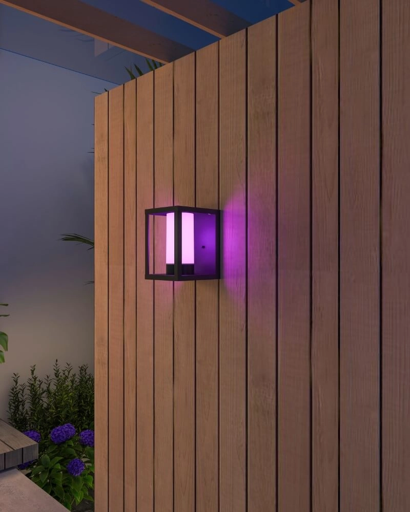 Smart outdoor lamp Link Wall 21cm - black Circle 8712879149576