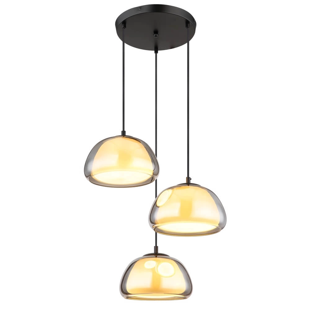 Pendant lamp Jella 3-light round