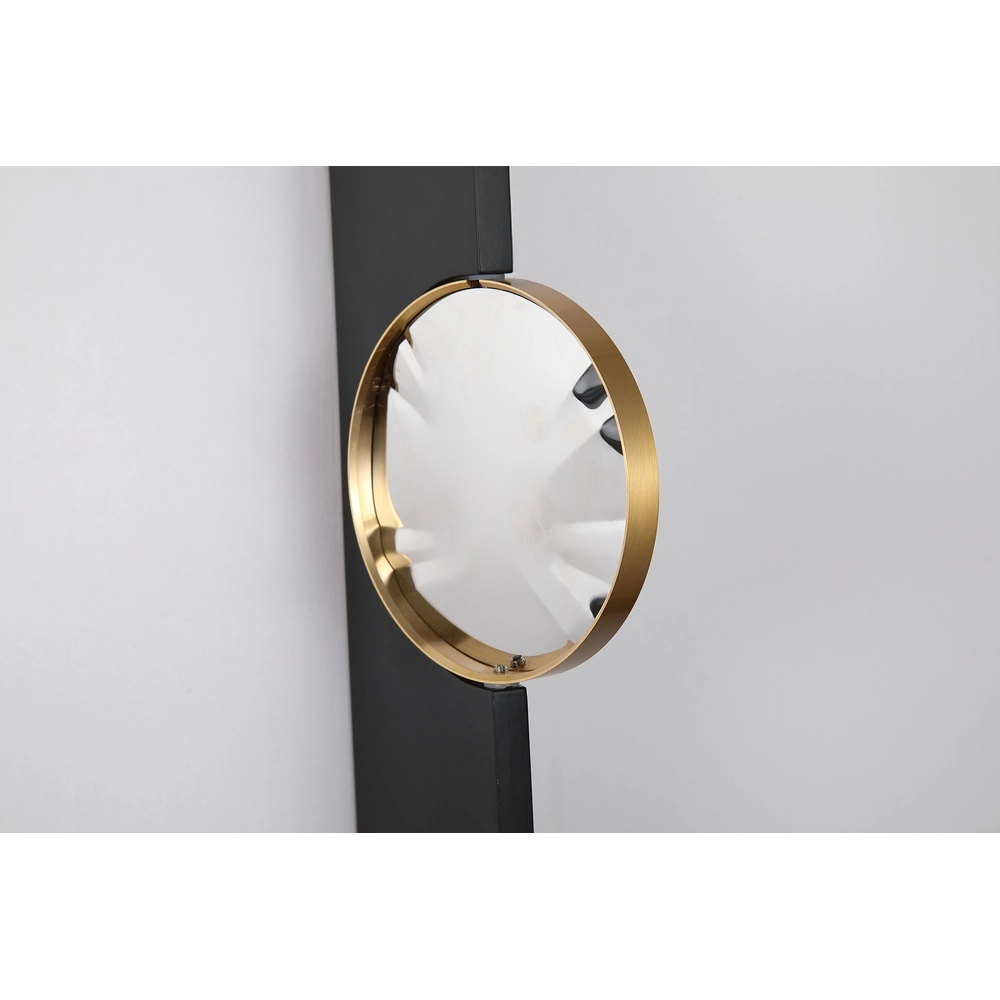 Design wall lamp Shield Black and gold Searchlight 5053423301167