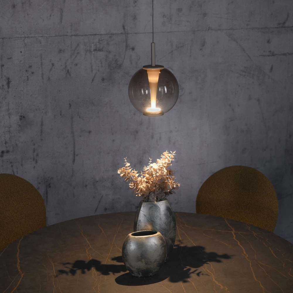 Led pendant light Pure Infinity with amber glass - Ø 18cm Paul Neuhaus 4012248399040
