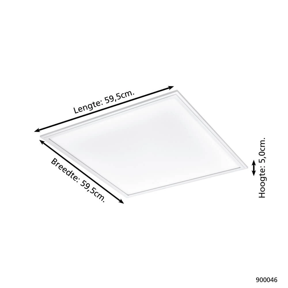 Ceiling light Zigbee Salobrena-Z 59.5x59.5cm white Eglo 9008606221837