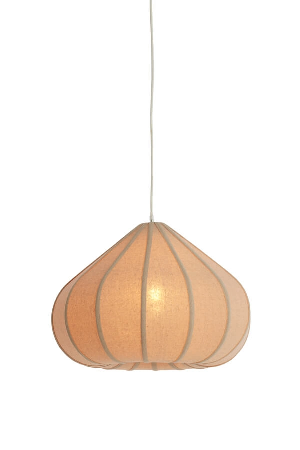 Cream pendant lamp Zubeda Ø 50cm
