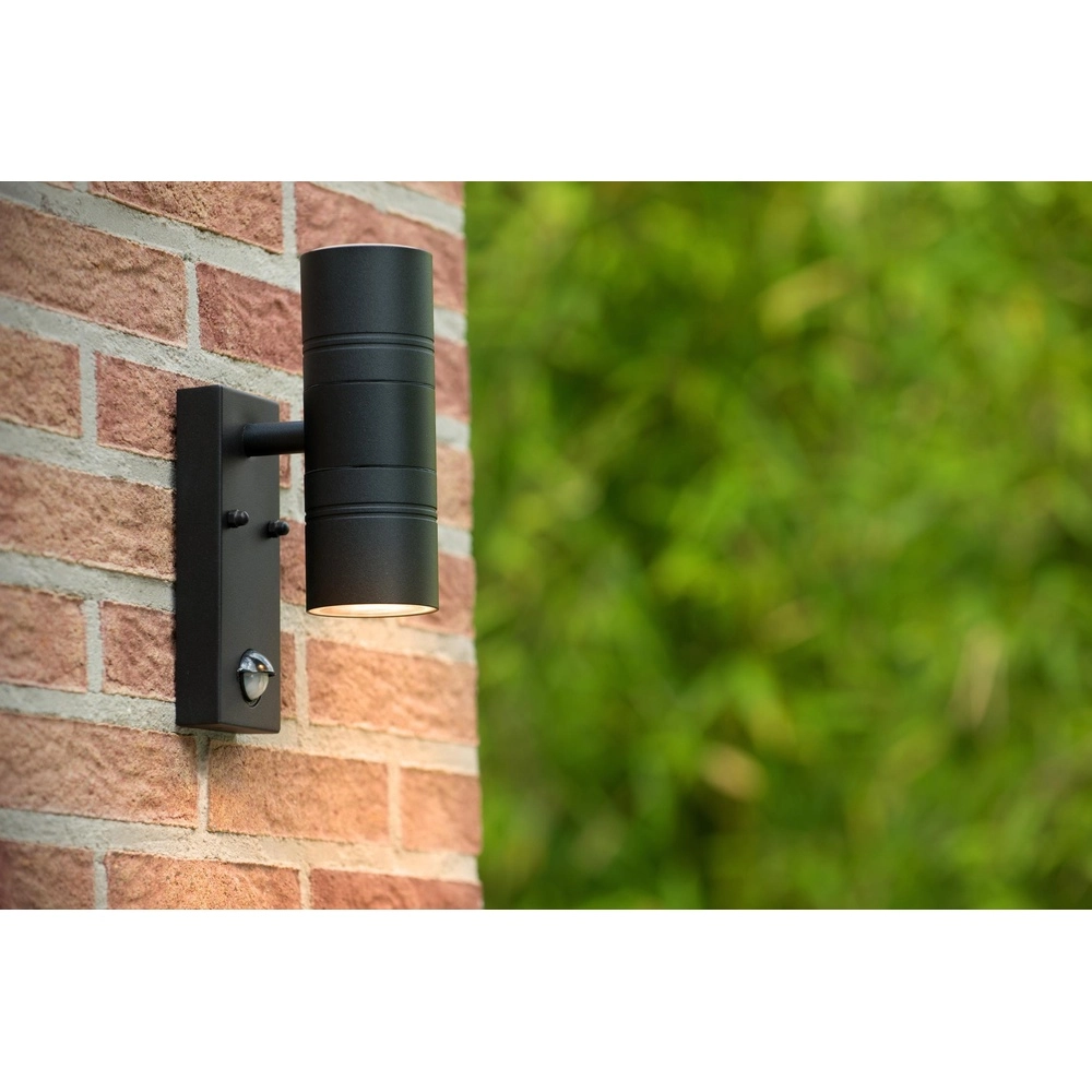 Wall spotlight Arne-Led Ir Up and down black with sensor Lucide 5411212143877