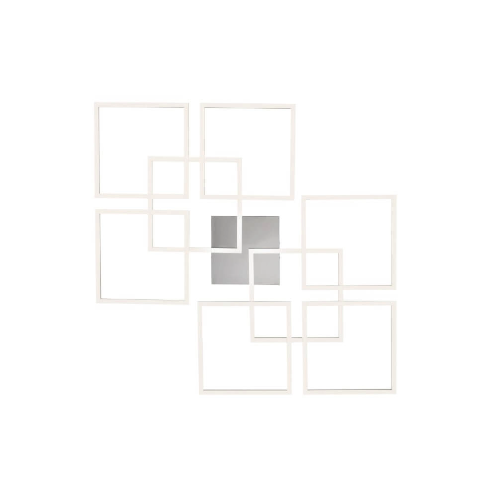 Modern ceiling lamp Q-Inigo square Paul Neuhaus 4012248358108