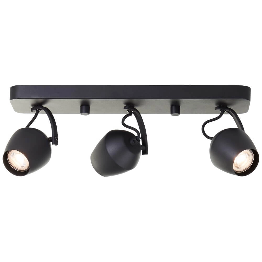 2-light surface-mounted spotlight Vertino black