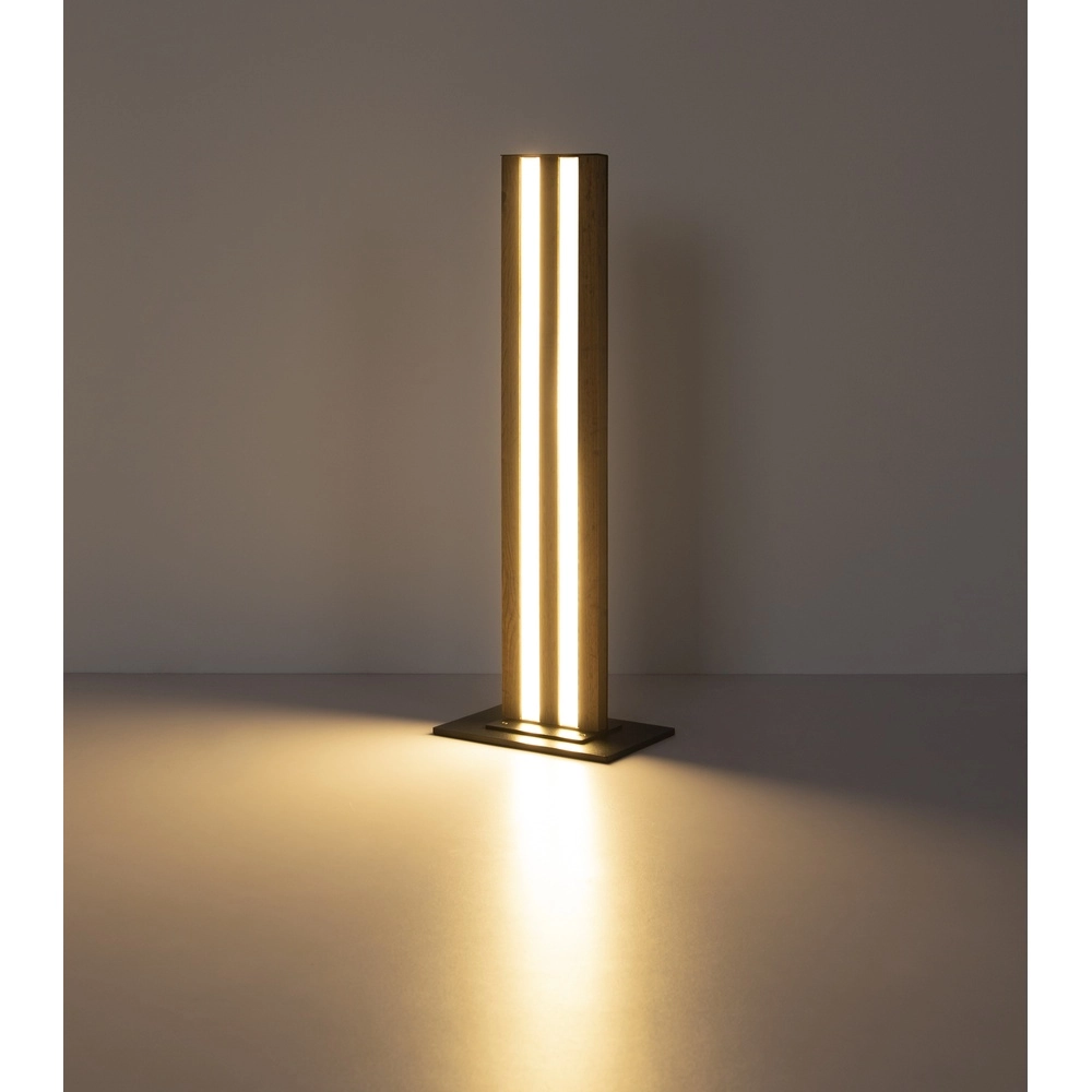 Table lamp Hayden black with wood Globo 9007371583584