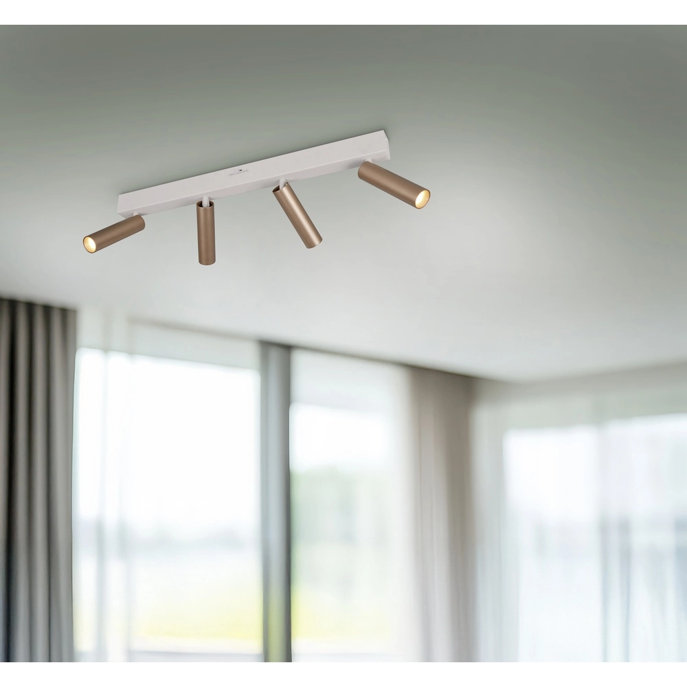4-light surface-mounted spot Ambala mocha brown Trio 4017807656107