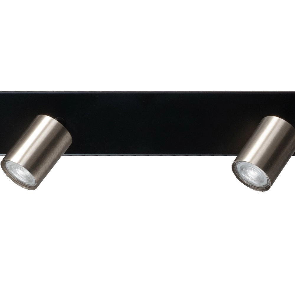 Black ceiling lamp Bounce with 5 nickel spots Masterlight 8718121213873